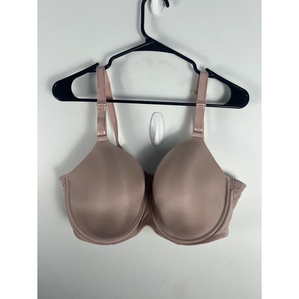 Fruit Of The Loom Fit For Me Bra 42DD Beige Full Coverage T-Shirt Padded Comfort